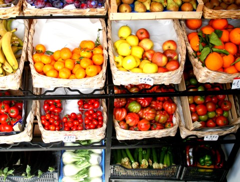 Buying produce in Positano on the Amalfi Coast 
